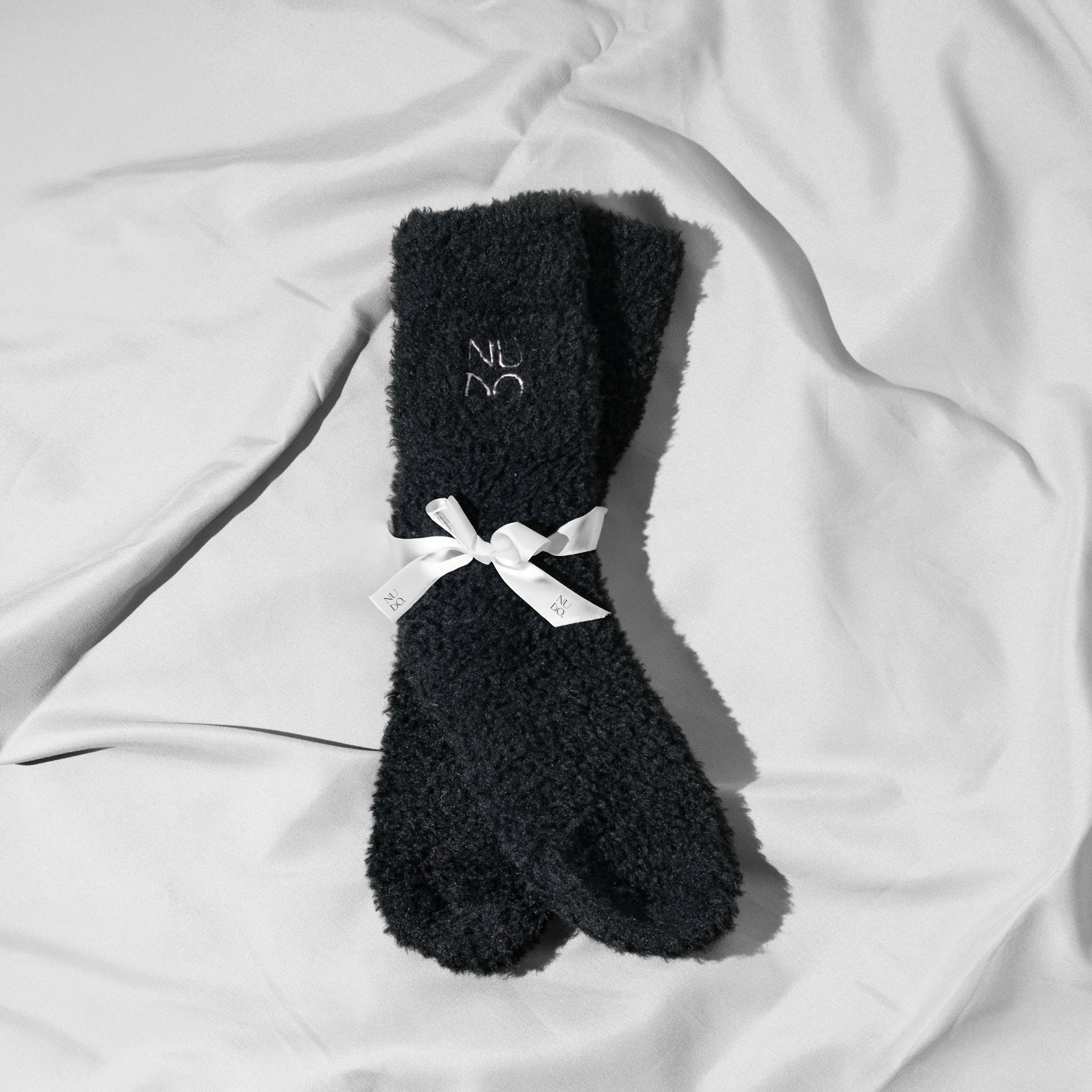 NU DO. Room Socks 2P - Gray / Black