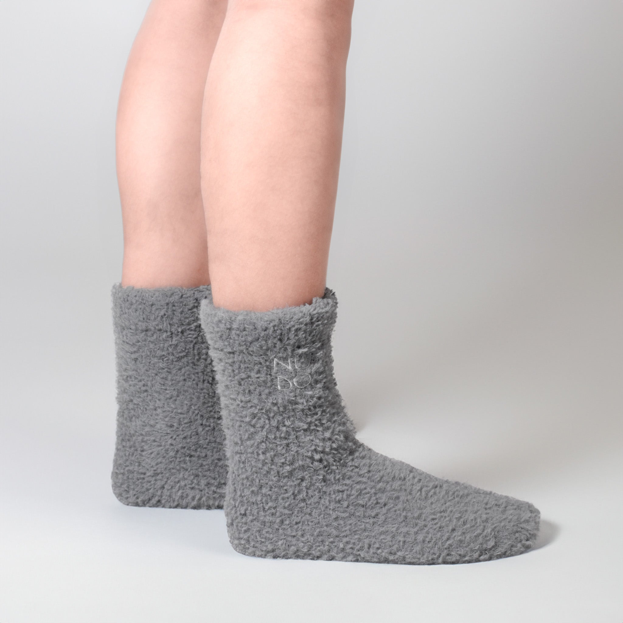 NU DO. Room Socks 2P - Gray / Black